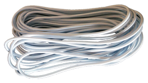 Elastique blanc 4mm L.10m